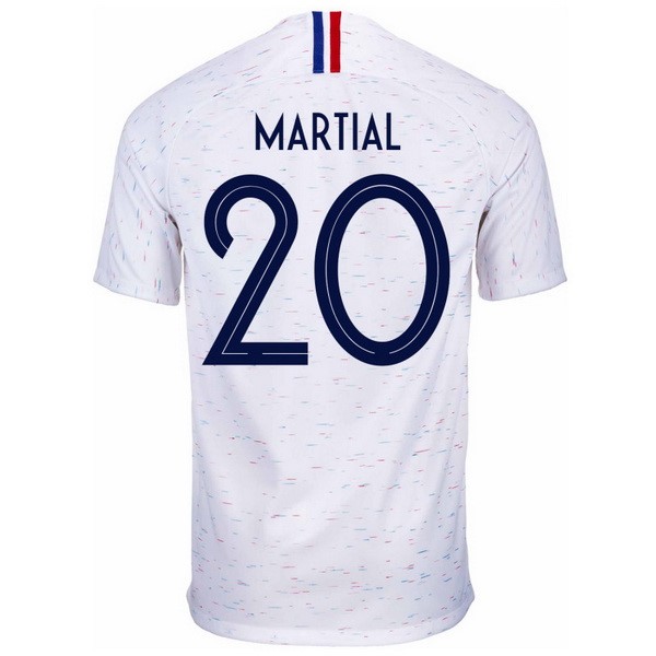 Camiseta Francia 2ª Martial 2018 Blanco